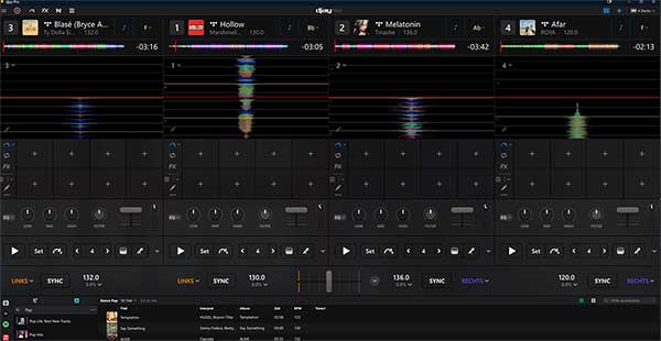Bis zu 4 Spuren sind steuerbar!